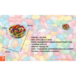Contenedor de Alimentos Plegable Ecológico Reutilizable de PS Transparente con Forma de Piruleta Kwang Hsieh, Tapa Personalizada para Almacenamiento de Chocolate - Product Image 6