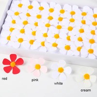 Bouquet de fleurs de savon faites à la main en gros, petites marguerites artificielles de 5 cm, cadeau pour la Saint-Valentin, mariage, décoration de table à la maison