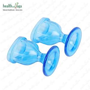 HealthAndYoga ChillEyes Lot de 2 gobelets bleus transparents de qualité supérieure pour le rinçage des yeux de l'Inde Exportateur à bas prix - Product Image 4