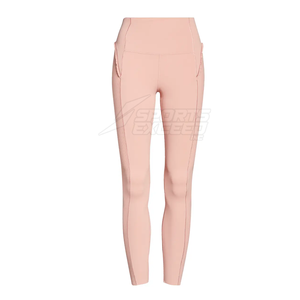 Leggings de Yoga Sólidos Personalizados de Último Diseño, Leggings de Mujer de Alta Calidad Transpirables de Spandex/Poliéster al por Mayor - Product Image 1