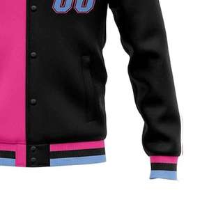 Chaqueta Universitaria de Invierno Personalizada OEM para Hombre, Chaqueta Varsity Vintage con Mangas de Cuero Chenille, Parches con Logotipo Bordado para Hombre - Product Image 5