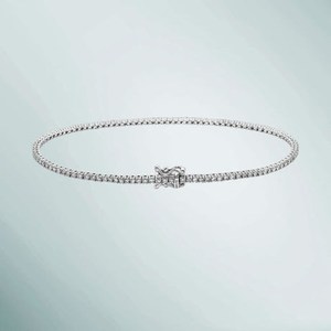 10k <b>Solid</b> <b>Gold</b> Round Lab Grown Diamond Tennis Bracelet Lab Grown Diamond Wedding Round Tennis Bracelet Diamond Bracelet Jewelry - Product Image 5
