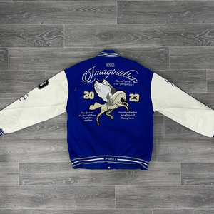 Chaqueta Universitaria de Lona Impermeable y Transpirable con Cuello Alto y Logotipo Personalizado en la Parte Delantera para Venta al por Mayor - Product Image 2