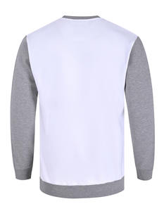 Top vente hommes col rond français éponge tricoté sweats hiver polaire avec couleur unie impression numérique motif solide - Product Image 2