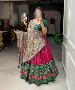 Georgette lehenga choli ผสมผสานสไตล์และความสบายได้อย่างง่ายดายโอบกอดสาระสำคัญของเสน่ห์สบายสบายๆ - Product Image 4