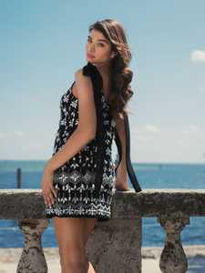 ชุดเดรสสีดำแพลตตินัมประดับด้วยลูกปัดสำหรับงานปาร์ตี้ค็อกเทลด้านหน้าโลโก้ขนาดพิเศษพลาดฟิชเชอร์1920s - Product Image 5