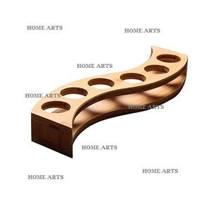 Porte-gobelet en verre en bois fait à la main avec une forme personnalisée de la meilleure qualité Porte-gobelet en verre pour un usage domestique - Product Image 3