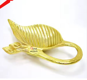 Plateau de service en acier inoxydable en métal doré de bonne qualité pour restaurant et bar d'hôtel - Product Image 5