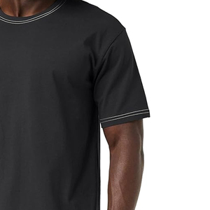 Camiseta clásica para hombre, jersey de media manga de talla grande de buena calidad, diseño de cuello redondo de Color personalizado disponible, 240g, 300g para adultos - Product Image 6