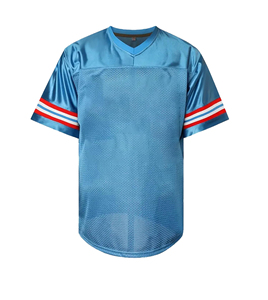 Maillot de football personnalisé pour hommes, pull en maille à manches courtes, sublimé, sport, hip-hop, streetwear, maillot de football - Product Image 4