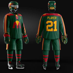 Uniforme de hockey sobre hielo de alta calidad para hombre con nombre de equipo personalizado 2022, ropa deportiva de sublimación barata al por mayor - Product Image 6