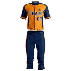 Vêtements de sport à faible MOQ, uniforme de baseball confortable de haute qualité, taille personnalisée, vêtements pour jeunes, uniforme de baseball - Product Image 1
