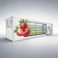 Système de culture hydroponique vertical intelligent pour serres de fraises, équipement agricole commercial