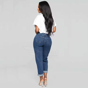 Jeans de Mezclilla de Moda OEM para Mujer, Fabricante en Pakistán, Estilo Urbano de Cintura Media para Invierno, Ropa Deportiva y Moda Urbana - Product Image 5