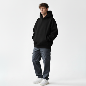 Sweat-shirt unisexe en coton et polyester brodé, imprimé, ample, de haute qualité, pour hommes, collection hiver 2025 - Product Image 3