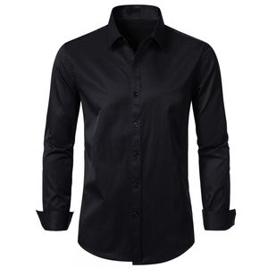 Chemise habillée homme automne à manches longues en satin doux, motif imprimé de qualité supérieure, respirante, décontractée et formelle, avec logo personnalisé - Product Image 1
