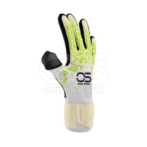 Guantes de Portero Profesionales de Cuero con Agarre Superior al Balón, Tejido Transpirable, Diseño Impermeable, Soporte para los Dedos, para Uso Unisex - Product Image 2