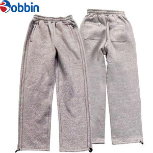 Pantalon de jogging d'hiver personnalisé pour homme, haute qualité, décontracté, avec logo, streetwear d'extérieur, doublure polaire foncée - Product Image 1
