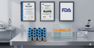 DLSEALS FKM Мотоциклетные маслосъемные колпачки (16 шт.) из витона, устойчивые к высоким температурам, для двигателя. Оптовая продажа B2B OEM на выставке March Expo <span class=keywords><strong>2026</strong></span>. - Product Image 3