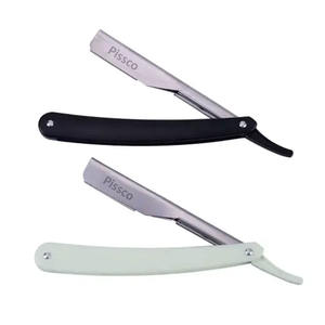 Proveedor mayorista Pissco de maquinillas de afeitar manuales de acero inoxidable, maquinillas de afeitar de seguridad de filo recto para el cuidado personal masculino y la depilación. - Product Image 1