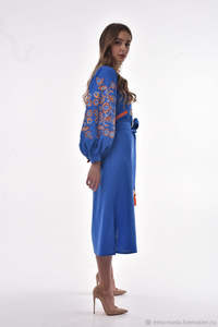 Vestido corto elegante de estilo Hippie para mujer, diseñador, bordado ucraniano, accesorio de talla grande, decoración de borlas, vestidos informales - Product Image 5