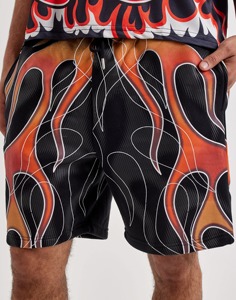 Custom Graphic Print Men Streetwear Light Blue <b>Baggy</b> <b>Jorts</b> Hip Hop Tribal Loose Fit Knee Length Soft Cotton Fleece Sweat Shorts - Product Image 5