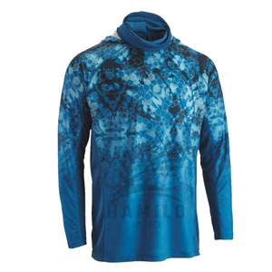 2023 personnalisé haute qualité pêche à capuche Protection solaire en plein air Performance Polyester pêche hommes à manches longues pêche sweats à capuche - Product Image 1