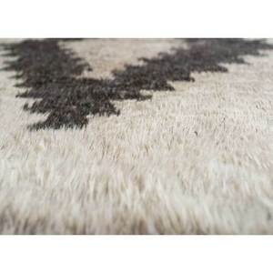 Zuri Beige <b>Brown</b> Hand Knotted <b>Wool</b> Rugs Geometric Abstract Living Carpet for Home for Entryway Hallway Rectangle Puzzle Design - Product Image 3