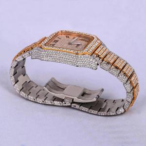 Personalizado de alta calidad Lab Grown VVS reloj de diamantes resistente al agua 41mm completo Iced Out reloj de lujo al por mayor para los hombres - Product Image 6