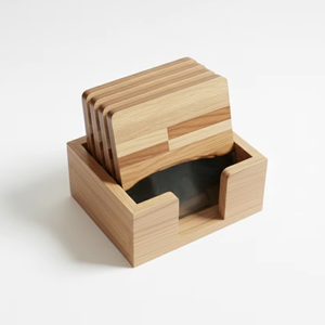 Sous-verres en résine de bois de qualité supérieure |   Ensemble de sous-verres en bois et résine époxy de luxe |   Décoration d'intérieur et cadeaux - Product Image 1