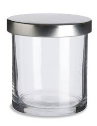 Porte-bougie en verre cristal transparent avec couvercle en métal argenté pour la décoration de la maison et Noël - Product Image 4