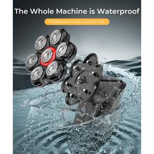 Afeitadora Eléctrica Rotativa para Hombres Calvos, IPX7 Impermeable, Motor de Alta Velocidad, Carga Rápida USB, Repuesto de Cuchillas - Product Image 1