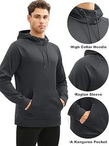 Sudaderas Casuales de Invierno para Hombre, Color Sólido, Moda, Corte Regular, 100% Algodón, Felpa, Secado Rápido y Transpirable - Product Image 5