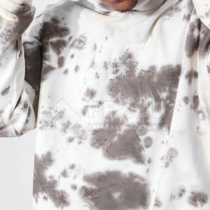 Sweat à capuche 100% coton léger de couleur unie pour hommes surdimensionné en hiver pour l'extérieur - Product Image 5