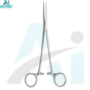 Fórceps de arteria recta de acero inoxidable duradero ALMAC Control hemostático manual Sujeción vascular para quirófanos Clínicas - Product Image 1