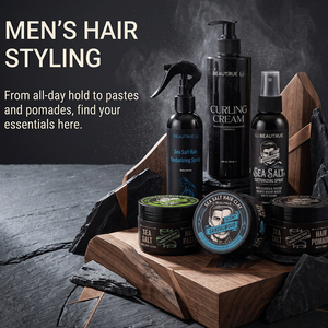 Produits de coiffure pour hommes : Spray texturisant au sel marin, Pommade mate, Cire coiffante, <span class=keywords><strong>Mousse</strong></span> coiffante, Crème <span class=keywords><strong>bouclante</strong></span>, Volumisant capillaire naturel - Product Image 1