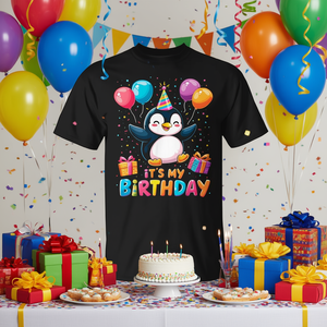 Maglietta promozionale per la festa dei pinguini di compleanno - Product Image 3