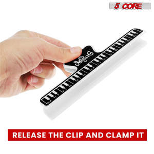 5 Core Music <b>Sheet</b> Holder Clip Durable <b>Black</b> <b>Plastic</b> Page Holder for Piano Keyboard Violin - Product Image 5