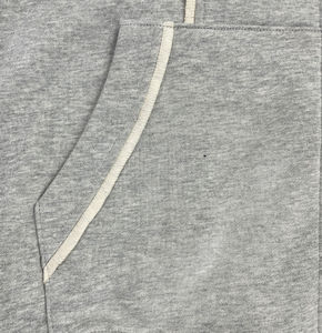 Sudadera con Capucha Extra Grande de Verano, Lavada al Ácido, Térmica, 100% Algodón, Holgada, con Cierre para Hombre - Product Image 5