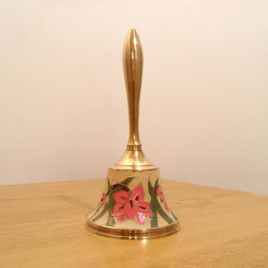 Mini Solid <b>Brass</b> Church Bells with Mirror Polish Finished Ideal for Tabletop Decor and Christmas Tree Hanging <b>Ornaments</b> - Product Image 3