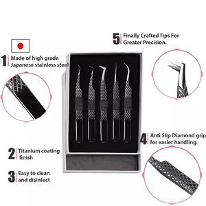 90 degrés En Acier Inoxydable Nouvelle Arrivée Pince Oblique Extension Applicateur Volume Cils Pincettes - Product Image 2