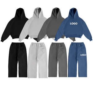 Conjunto Deportivo Personalizado de 2 Piezas para Hombre, Sudadera con Capucha y Pantalones de Chándal de Poliéster de Alta Calidad - Product Image 1