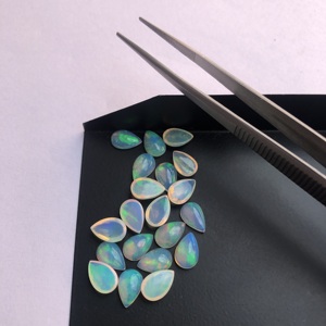 Cabochon d'opale fine naturelle Forme ovale Pierres précieuses en vrac dans des tailles assorties de 4x3mm à 18x13mm pour la fabrication de bijoux. - Product Image 2