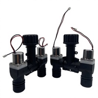 Vanne solénoïde à double tube à basse pression à verrouillage 3/4 pouce DC 6v 12v pour le contrôle de l'eau, vanne de contrôle de l'eau pour l'irrigation de jardin, minuterie