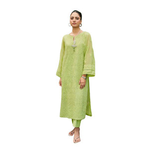 Costumes Formels pour Femmes de Haute Qualité en Couleur Unie, Écologiques, Nouveauté, Tissu en Coton Léger et Doux - Product Image 1