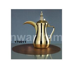 Bouilloire à thé en acier inoxydable argent et or de vente chaude avec couvercle et poli brillant belle bouilloire à thé au design classique pour restaurant - Product Image 2