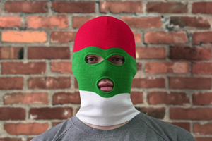 Gorros de invierno estilo Y2K bloque de Color personalizado pasamontañas acrílico cara completa protección contra el frío sombreros de invierno multicolores - Product Image 4