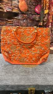 Femmes coton fait à la main ethnique Rajasthani brodé Khajuri sac à main épaule sac fourre-tout pour cadeaux de faveur de mariage - Product Image 6