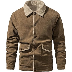 Chaqueta Vintage con Bordado Suave Casual Cuello Fino Cremallera Bajo MOQ Frente Logo Posición Precio - Product Image 1