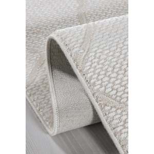 Acacia AK002 Crema Juego de alfombras texturizadas suaves de larga duración Alfombra de área duradera - Product Image 2